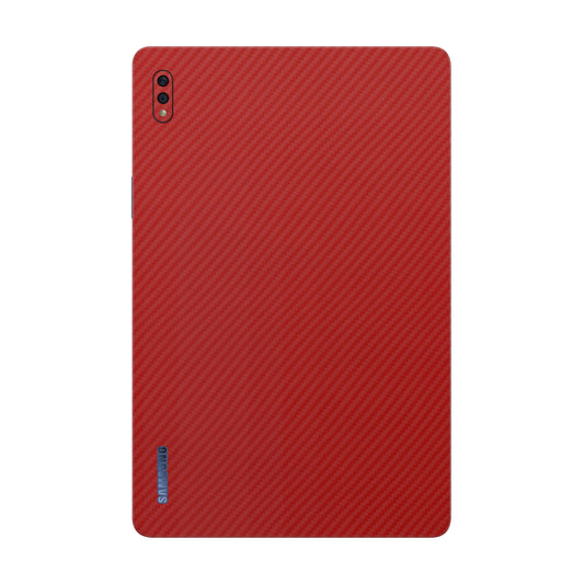Skin Samsung Tab S7 FE, Carbon 3D Red 