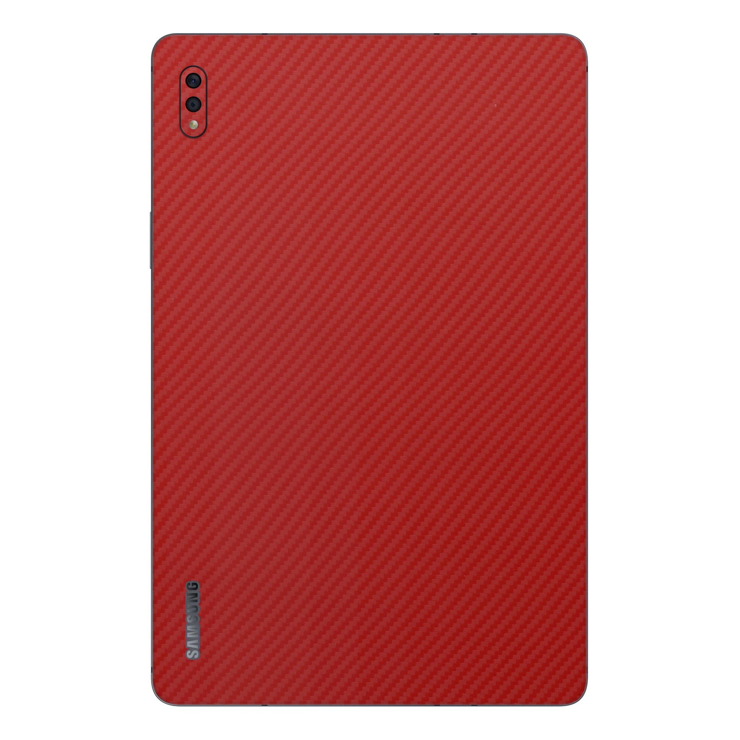 Folie de protectie Samsung Tab S8 Ultra, eSkins Elegans, Skin Carbon Rosu