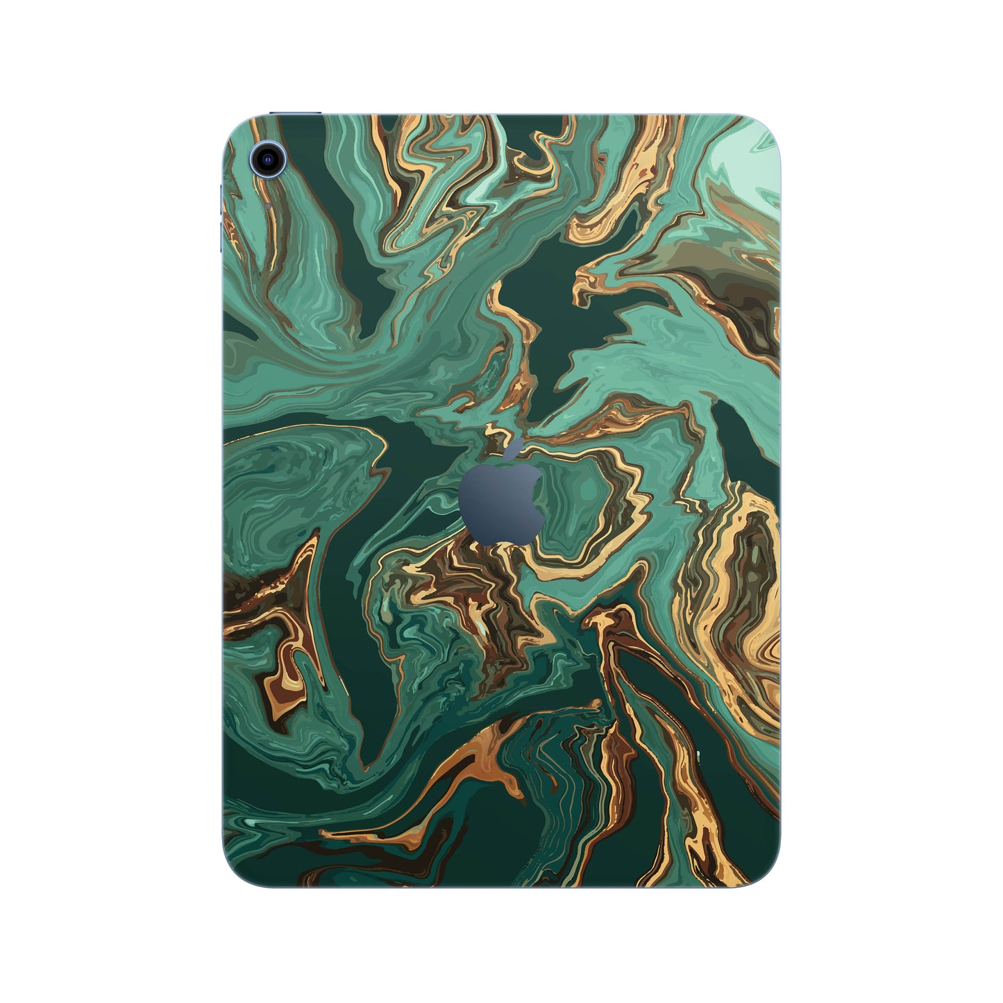 Folie de protectie iPad 10.2" (9th Gen), eSkins Signature, Skin Emerald Flow