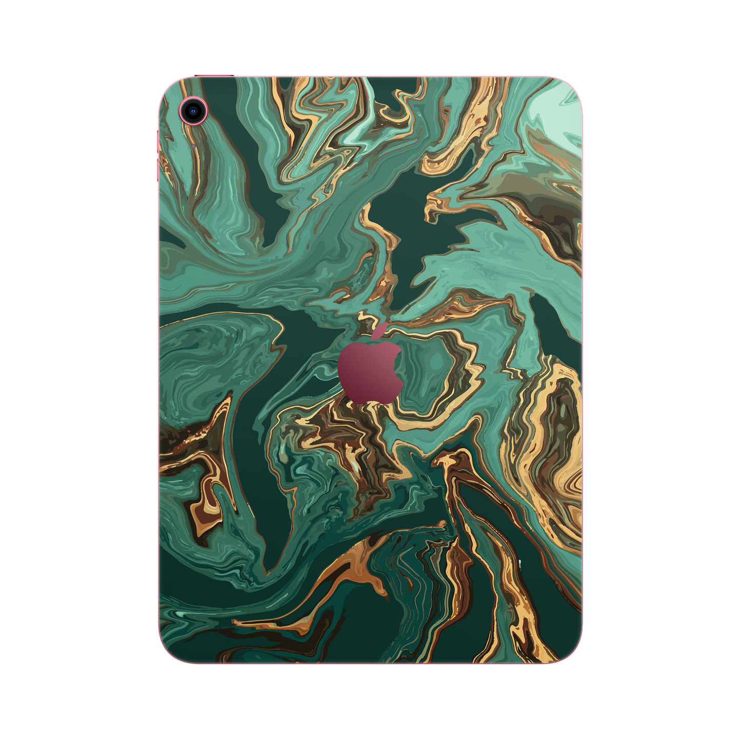 Folie de protectie iPad 10.9" (10th Gen), eSkins Signature, Skin Emerald Flow