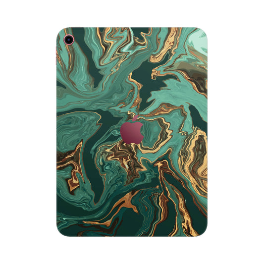 Folie de protectie iPad 10.9" (10th Gen), eSkins Signature, Skin Emerald Flow