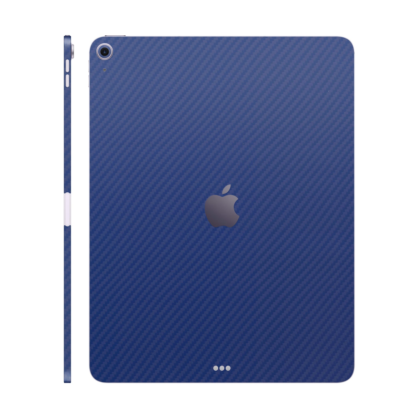 Folie de protectie iPad Air 13" (2024), eSkins Elegans, Skin Carbon Albastru