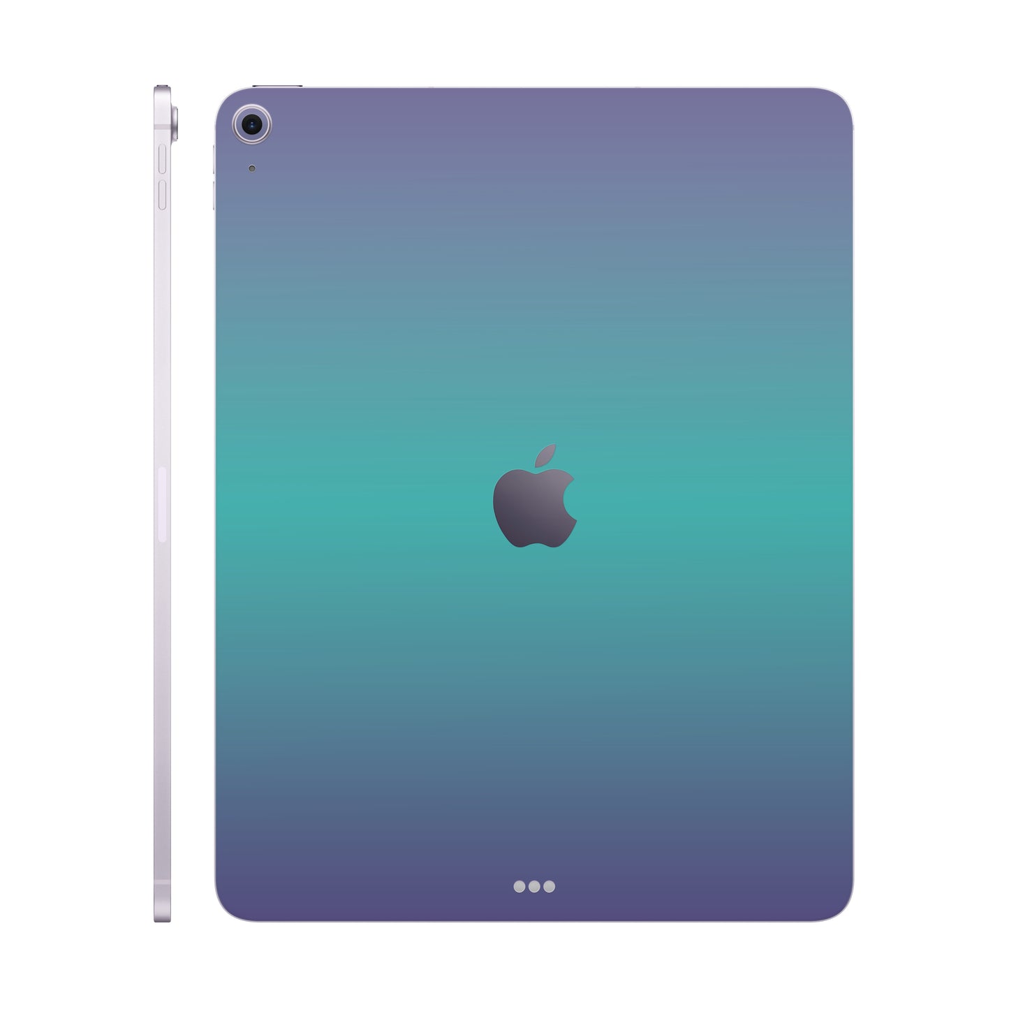 Folie de protectie iPad Air 13" (2024), eSkins Unique, Skin Cameleon Turcoaz-Lavanda