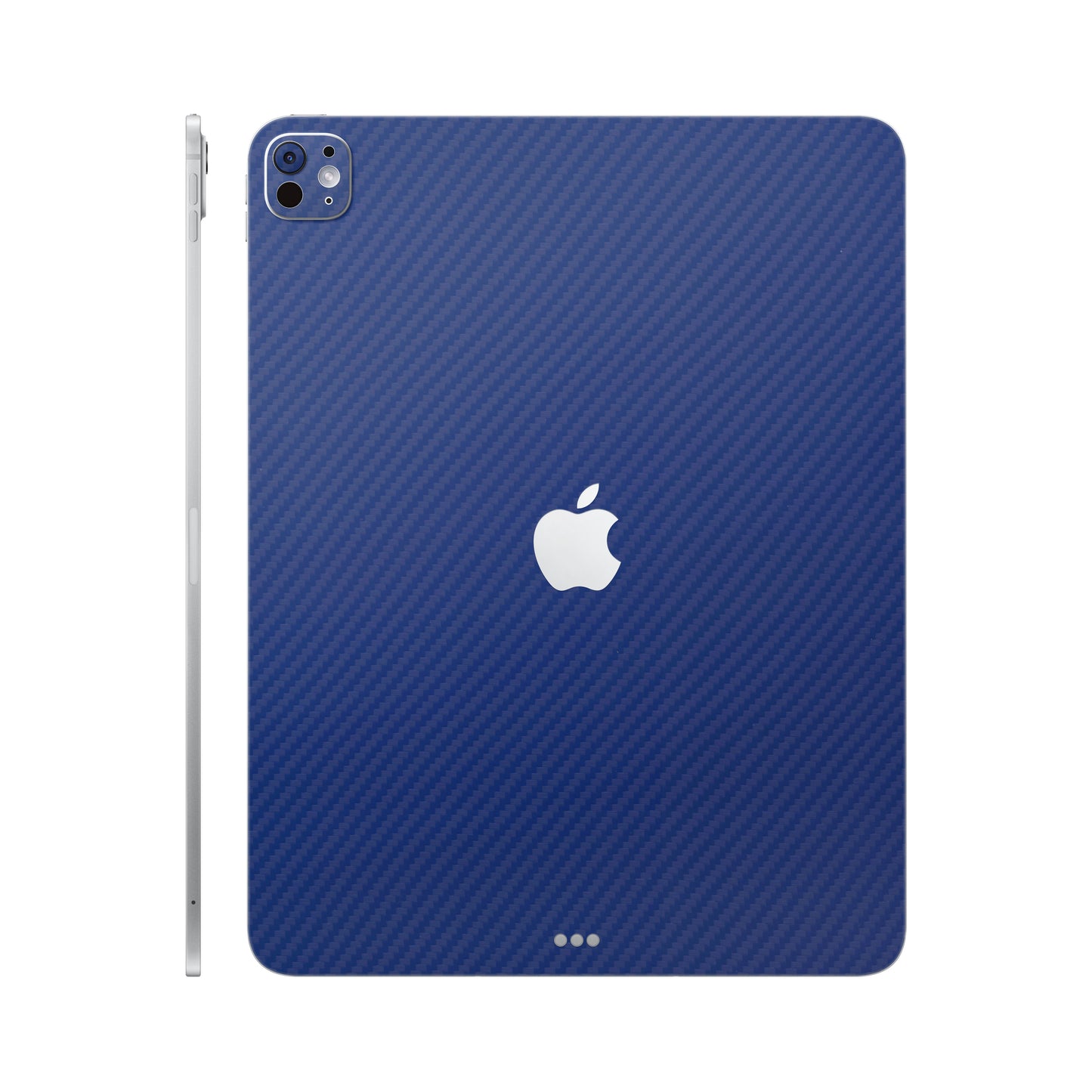 Folie de protectie iPad Pro 11" (2024), eSkins Elegans, Skin Carbon Albastru