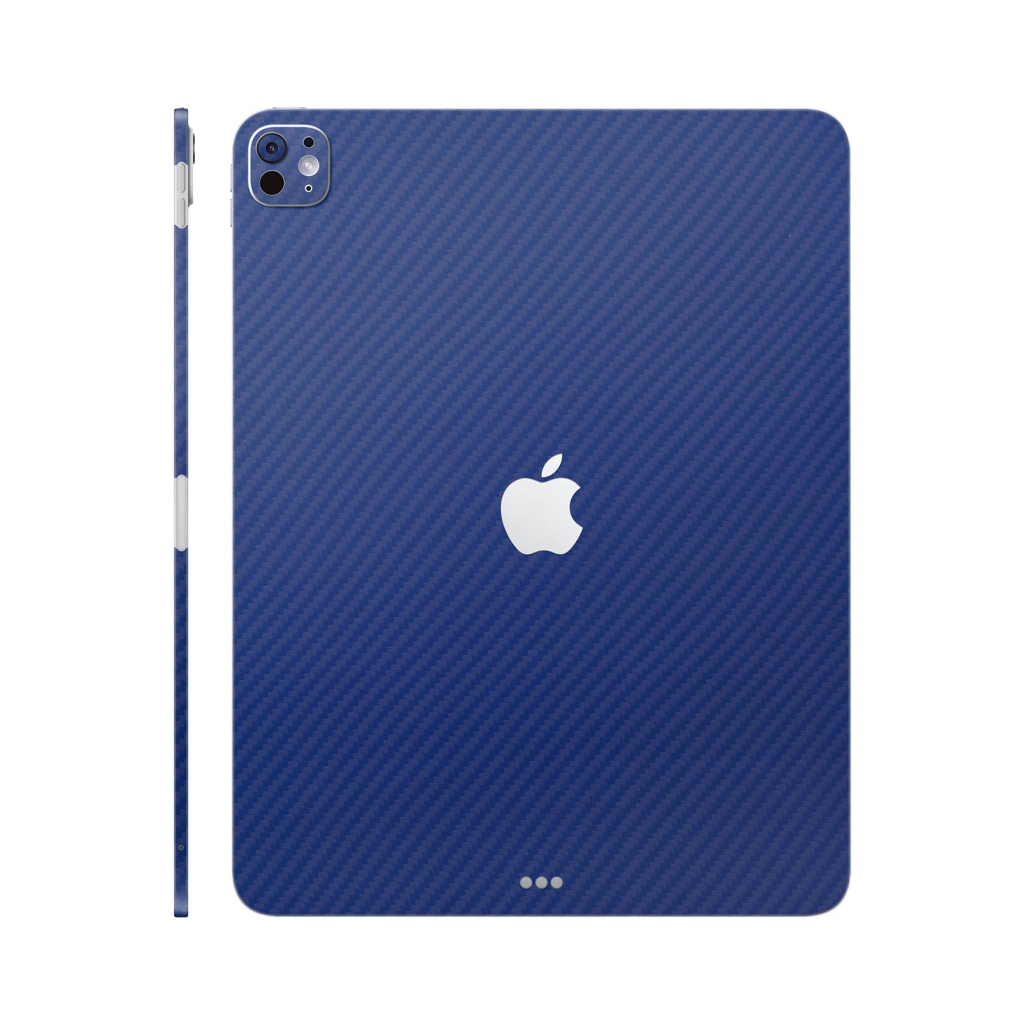 Folie de protectie iPad Pro 11" (2024), eSkins Elegans, Skin Carbon Albastru