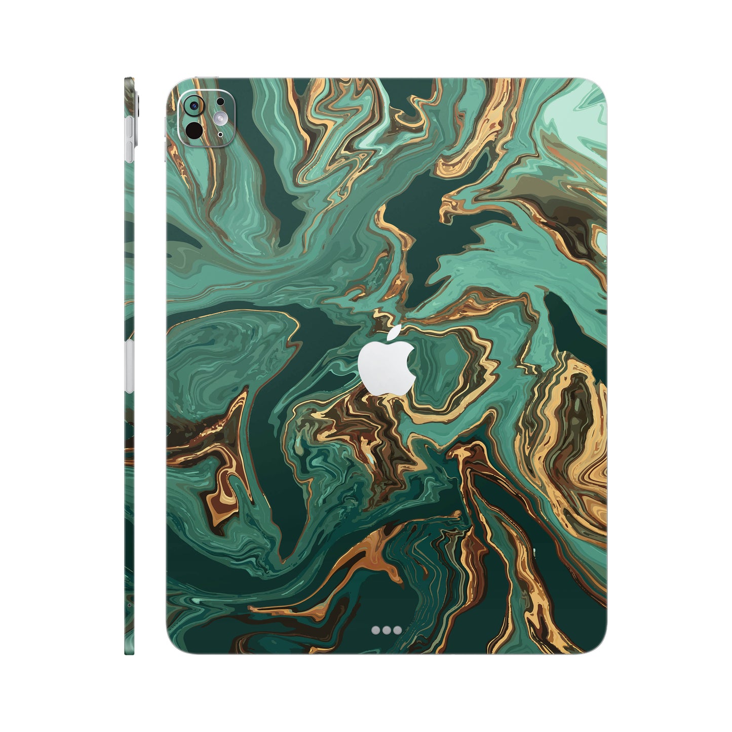 Folie de protectie iPad Pro 11" (2024), eSkins Signature, Skin Emerald Flow