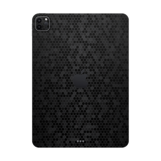 Folie de protectie iPad Pro 12.9" (4th Gen), eSkins Elegans, Skin Honeycomb Negru