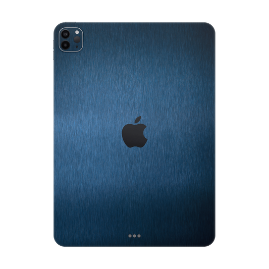 Folie de protectie iPad Pro 12.9" (4th Gen), eSkins Elegans, Skin Metalic Albastru