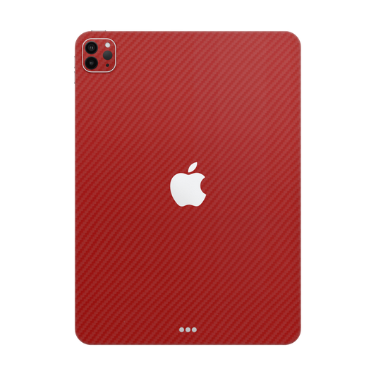 Skin iPad Pro 12.9" (5th Gen), Carbon 3D Red 