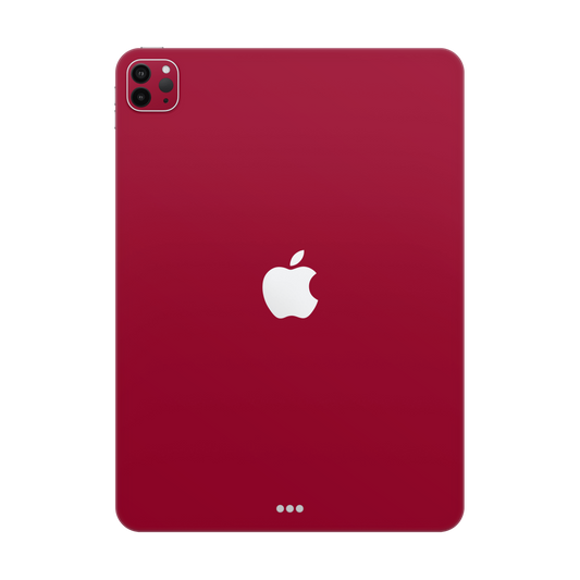 Folie de protectie iPad Pro 12.9" (5th Gen), eSkins Unique, Skin Mat Rosu