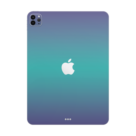 Folie de protectie iPad Pro 12.9" (5th Gen), eSkins Unique, Skin Cameleon Turcoaz-Lavanda