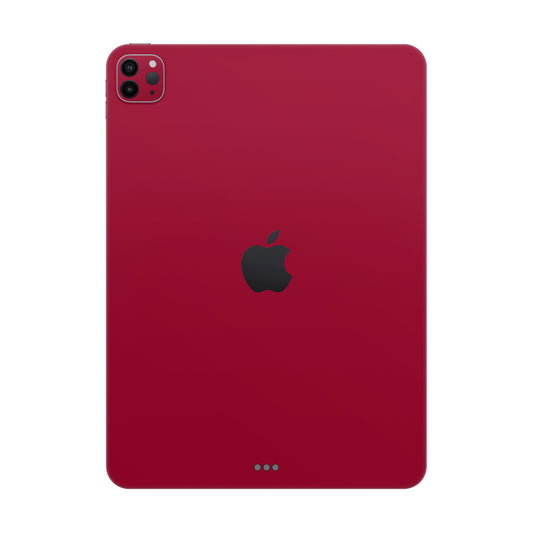 Folie de protectie iPad Pro 12.9" (6th Gen), eSkins Unique, Skin Mat Rosu