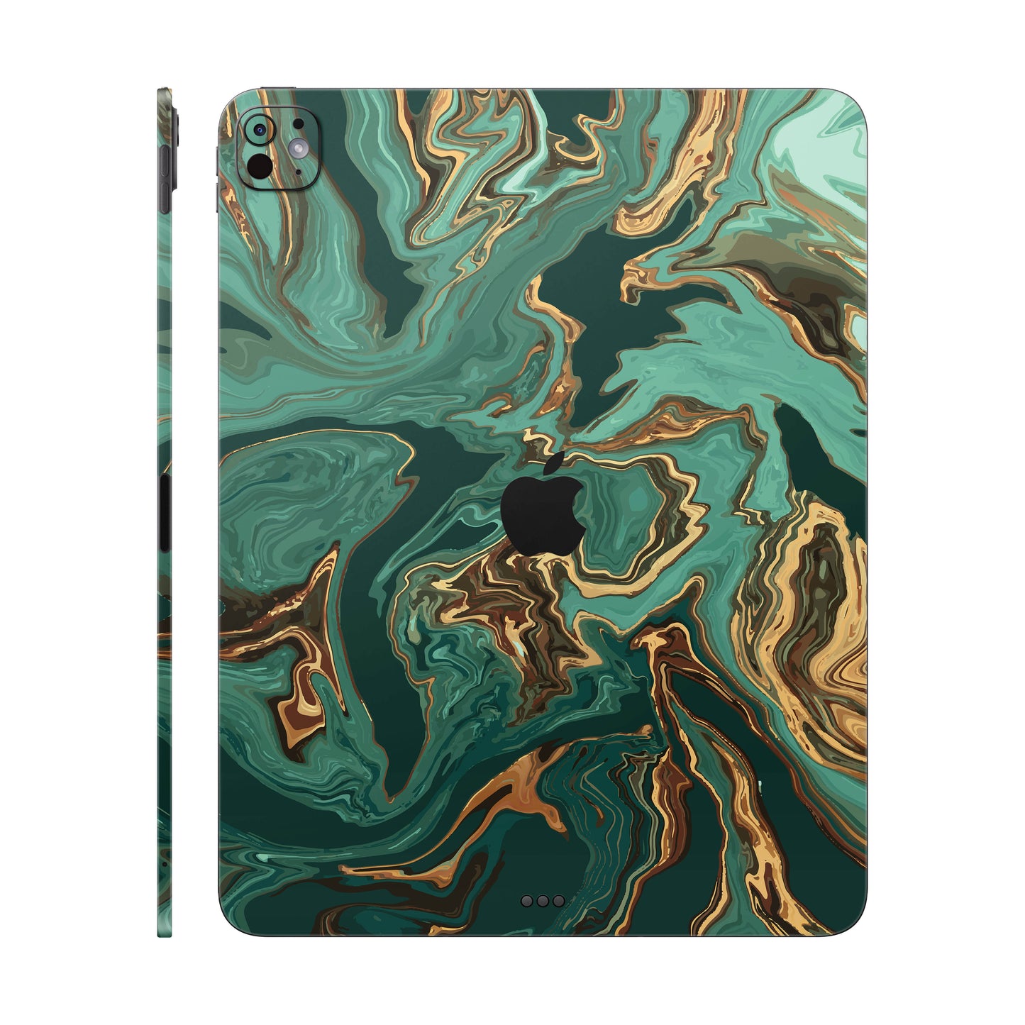 Folie de protectie iPad Pro 13" (2024), eSkins Signature, Skin Emerald Flow