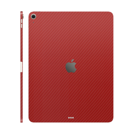Folie de protectie iPad Air 13" (2026, M4), eSkins Elegans, Skin Carbon Rosu