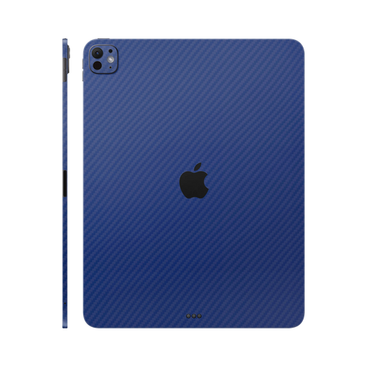 Folie de protectie iPad Pro 11" (2025, M5), eSkins Elegans, Skin Carbon Albastru