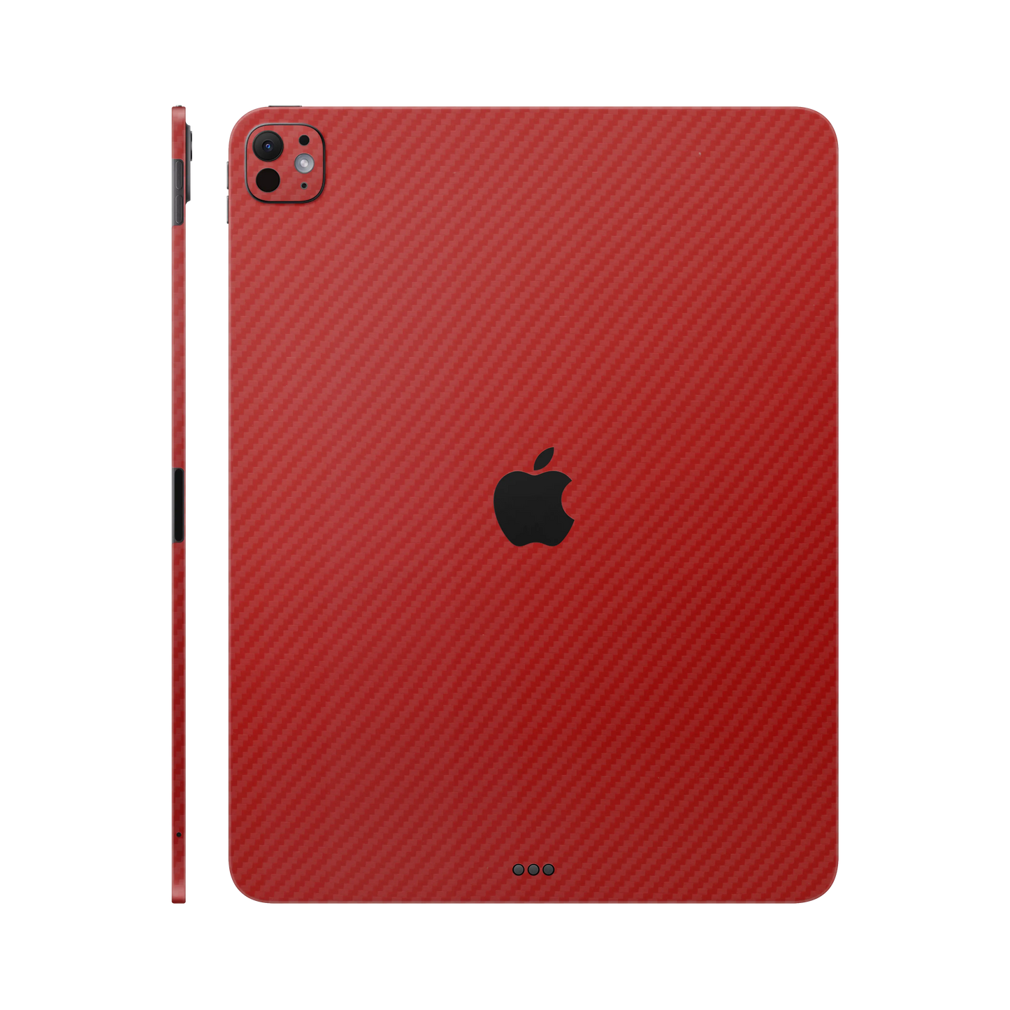Folie de protectie iPad Pro 11" (2025, M5), eSkins Elegans, Skin Carbon Rosu