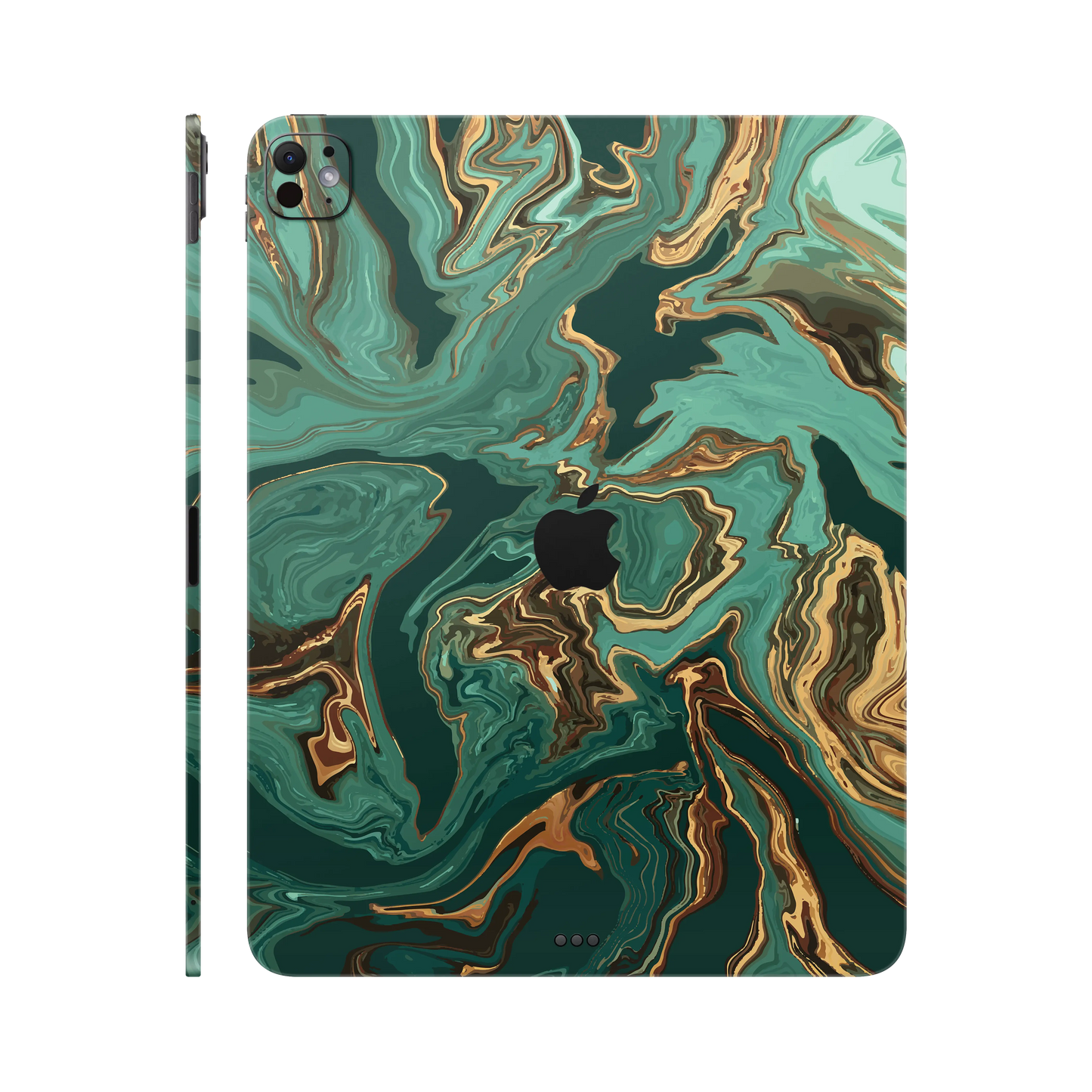 Folie de protectie iPad Pro 11" (2025, M5), eSkins Signature, Skin Emerald Flow