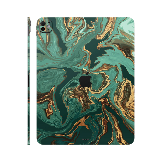 Folie de protectie iPad Pro 11" (2025, M5), eSkins Signature, Skin Emerald Flow