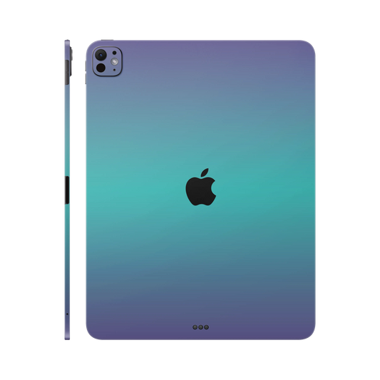 Folie de protectie iPad Pro 11" (2025, M5), eSkins Unique, Skin Cameleon Turcoaz-Lavanda