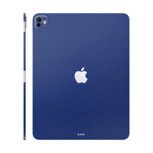 Folie de protectie iPad Pro 13" (2025, M5), eSkins Elegans, Skin Carbon Albastru