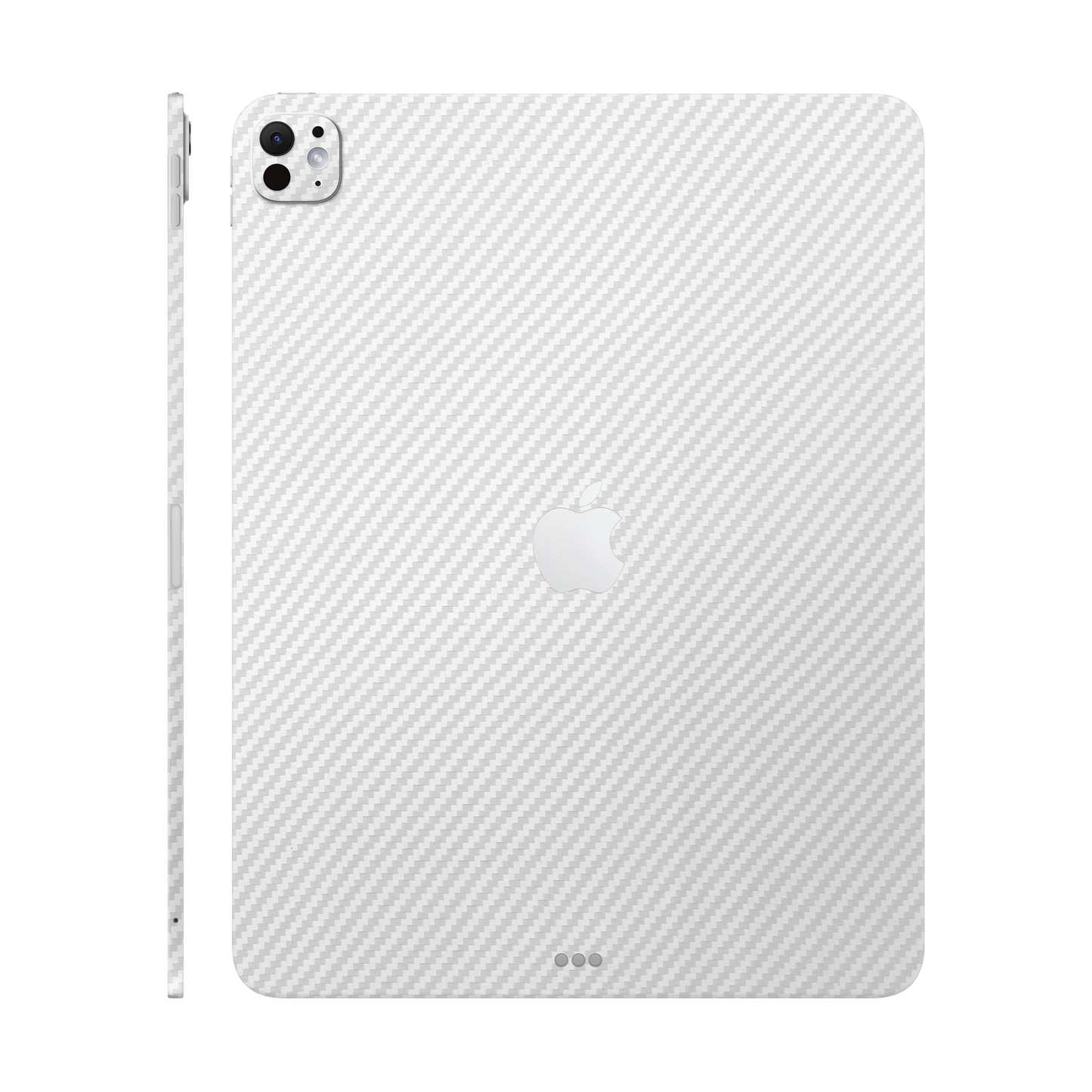 Folie de protectie iPad Pro 13" (2025, M5), eSkins Elegans, Skin Carbon Alb