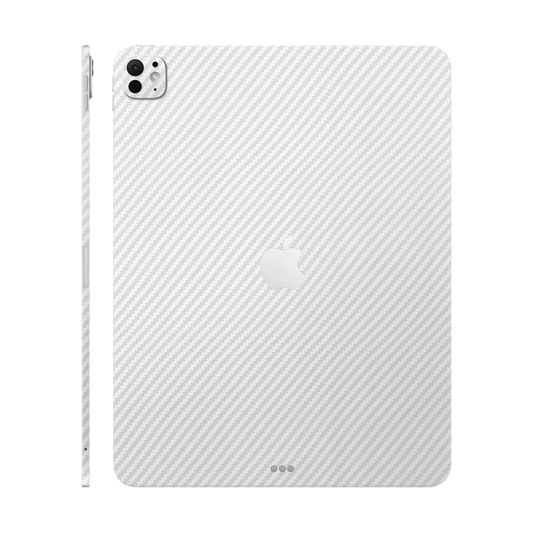 Folie de protectie iPad Pro 13" (2025, M5), eSkins Elegans, Skin Carbon Alb