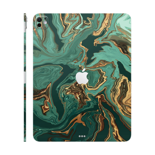 Folie de protectie iPad Pro 13" (2025, M5), eSkins Signature, Skin Emerald Flow